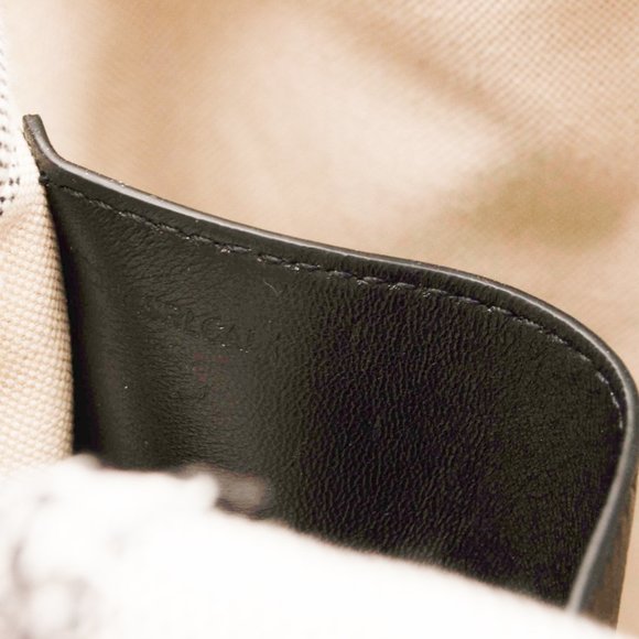 Burberry Small Lola Needle Punch Check Canvas Bucket Bag Black/White - Picture 12 of 12